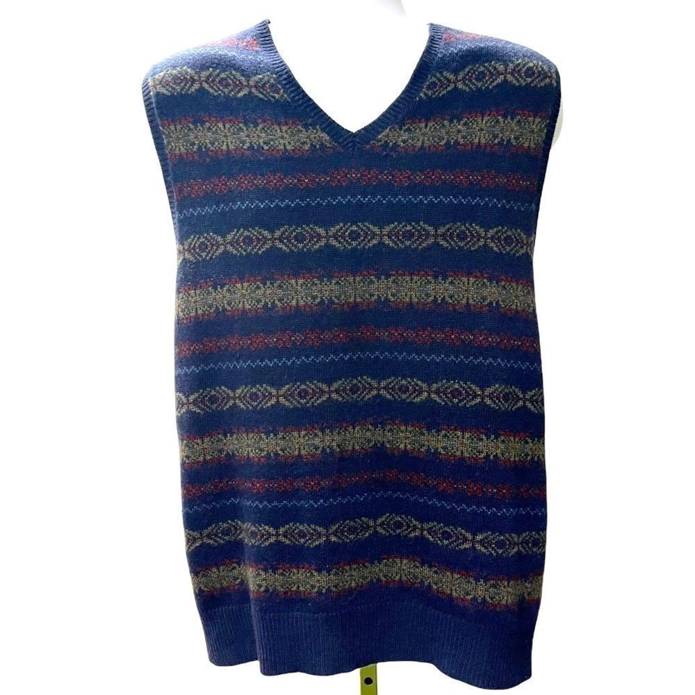 Polo Golf Fair Isle Wool Sleeveless Knit Vest